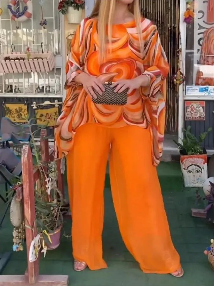 conjunto feminino laranja