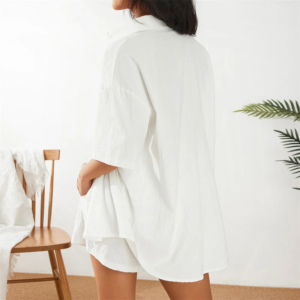 Conjunto Feminino Blusa de Meia Manga Shorts - Jasmine Camacho