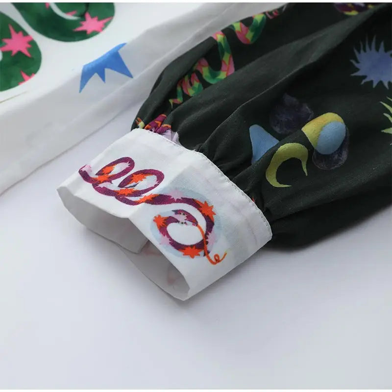 Conjunto Feminino de Camisa e Calça Estampa Digital - Sharon Stone