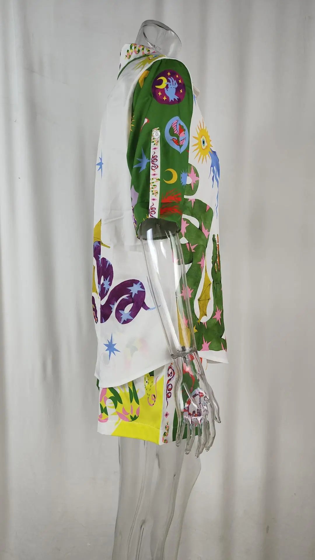 Conjunto Feminino de  Short e Camisa com Estampa Digital - Becky G