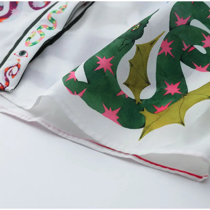 Conjunto Feminino de Camisa e Calça Estampa Digital - Sharon Stone