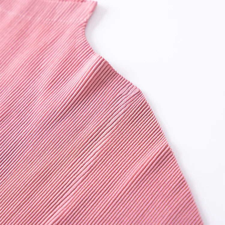 YUDX Pleated Half High Neck Profile Black T-shirts Women 2024 Summer Korean Fashion Causal Tops Designer Aesthetic Clothing