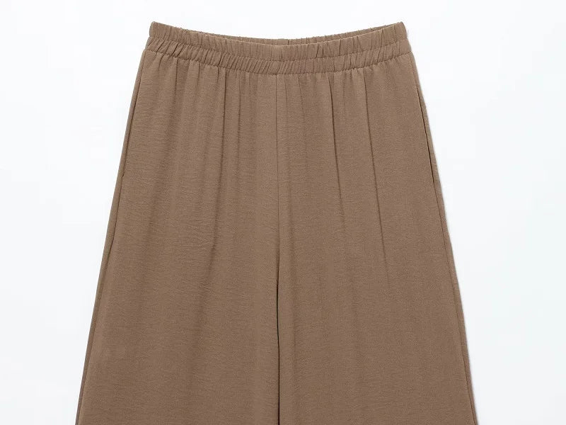 MUJER 2025 Women's Pants Sets High Waist Baggy Pants Sets for Women 2 Pieces Summer Casual Woman Outfit Long Sleeve Shirts Woman