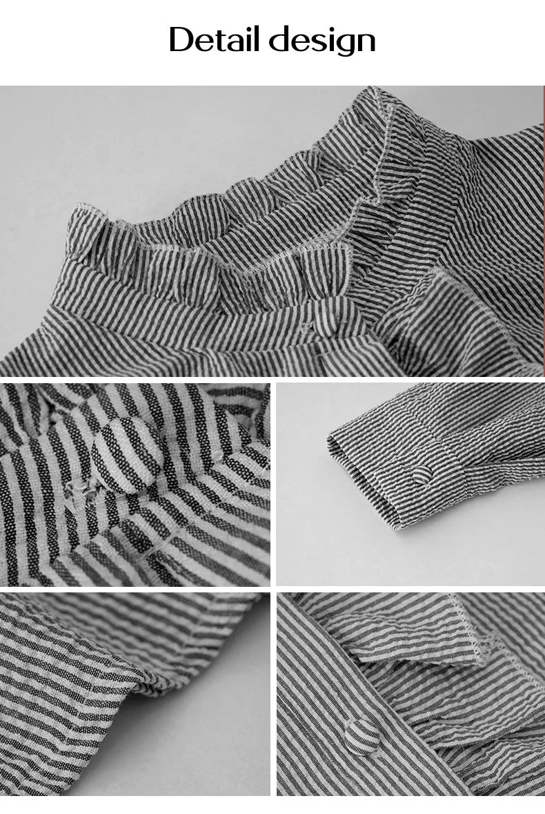 Women's Shirt Elegant Office Solid Color Long Sleeve Ladies Top Fashion Ruched Stand Collar Single Breasted Causal Simple Shirt