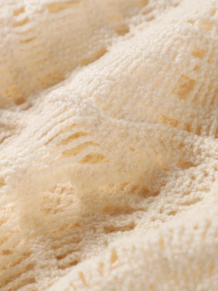 Vestido longo oco com estampa de malha feminina, elegante decote em v, vestidos sem mangas sem encosto, vestimenta de festa na praia, sexy, verão, 2024