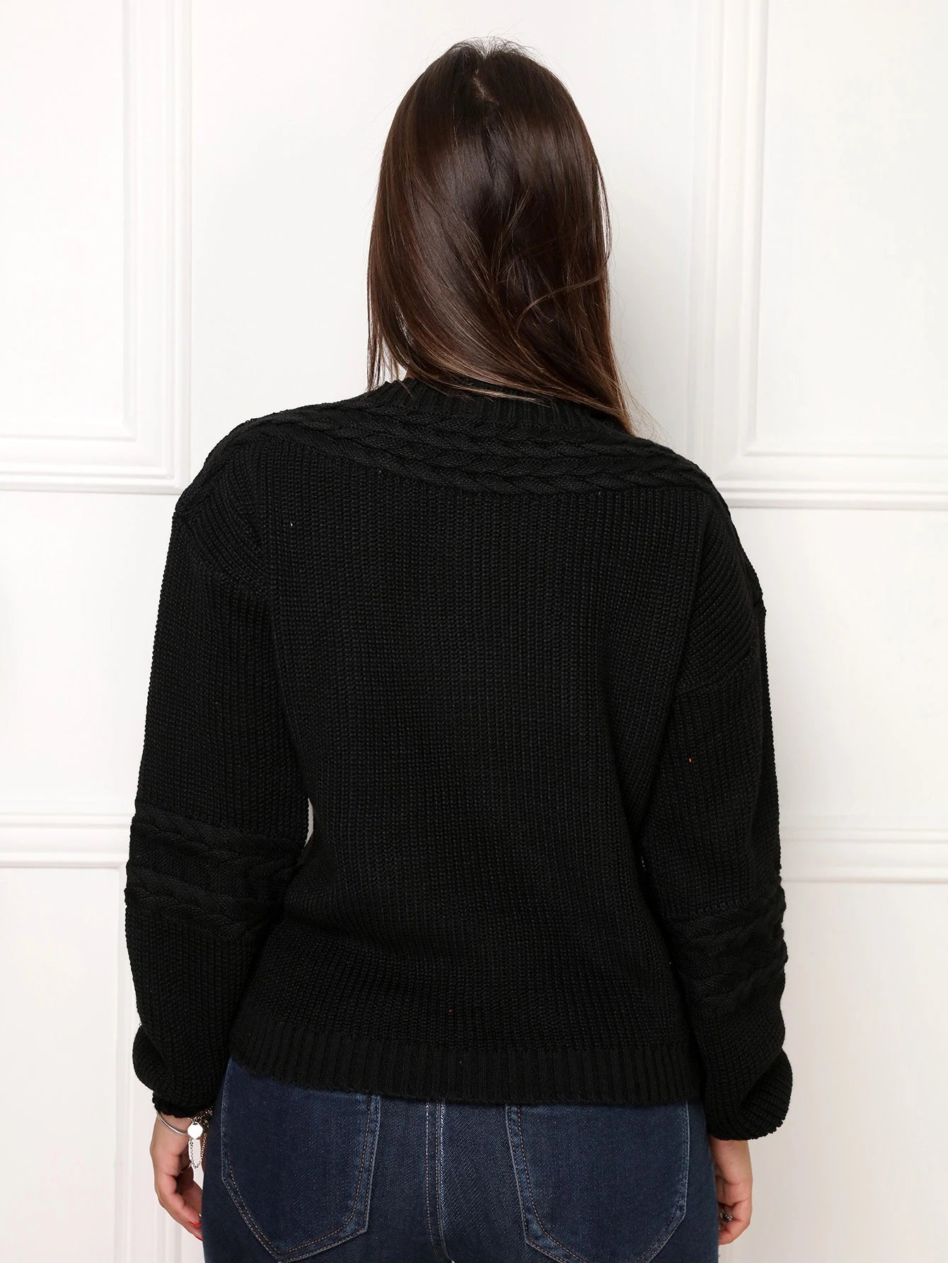 Vendedor Indicado
steve store moda feminina trico blusa manga longa com tranca moda outono e inverno