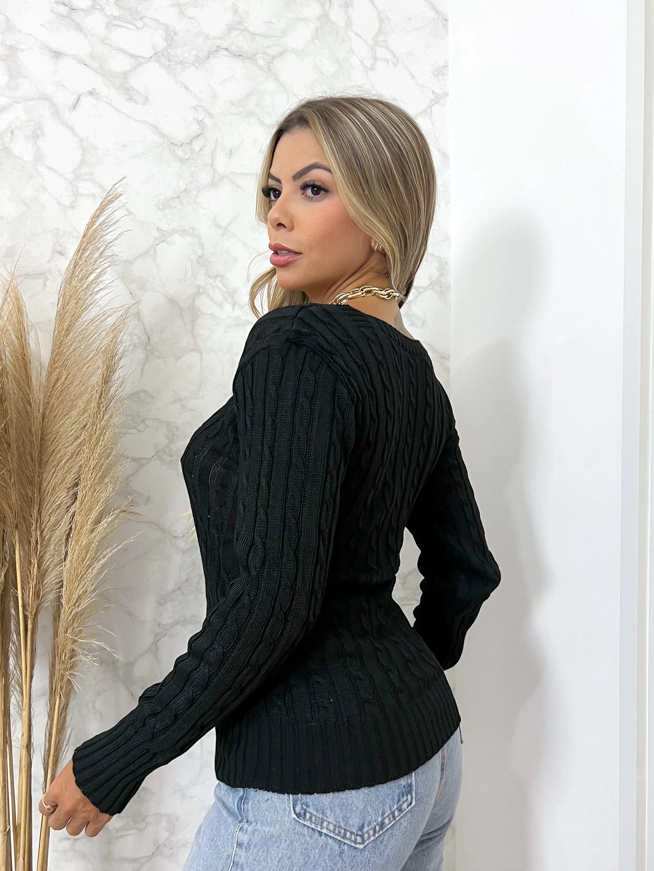 trico bulusa moletom tricot feminina novo2023