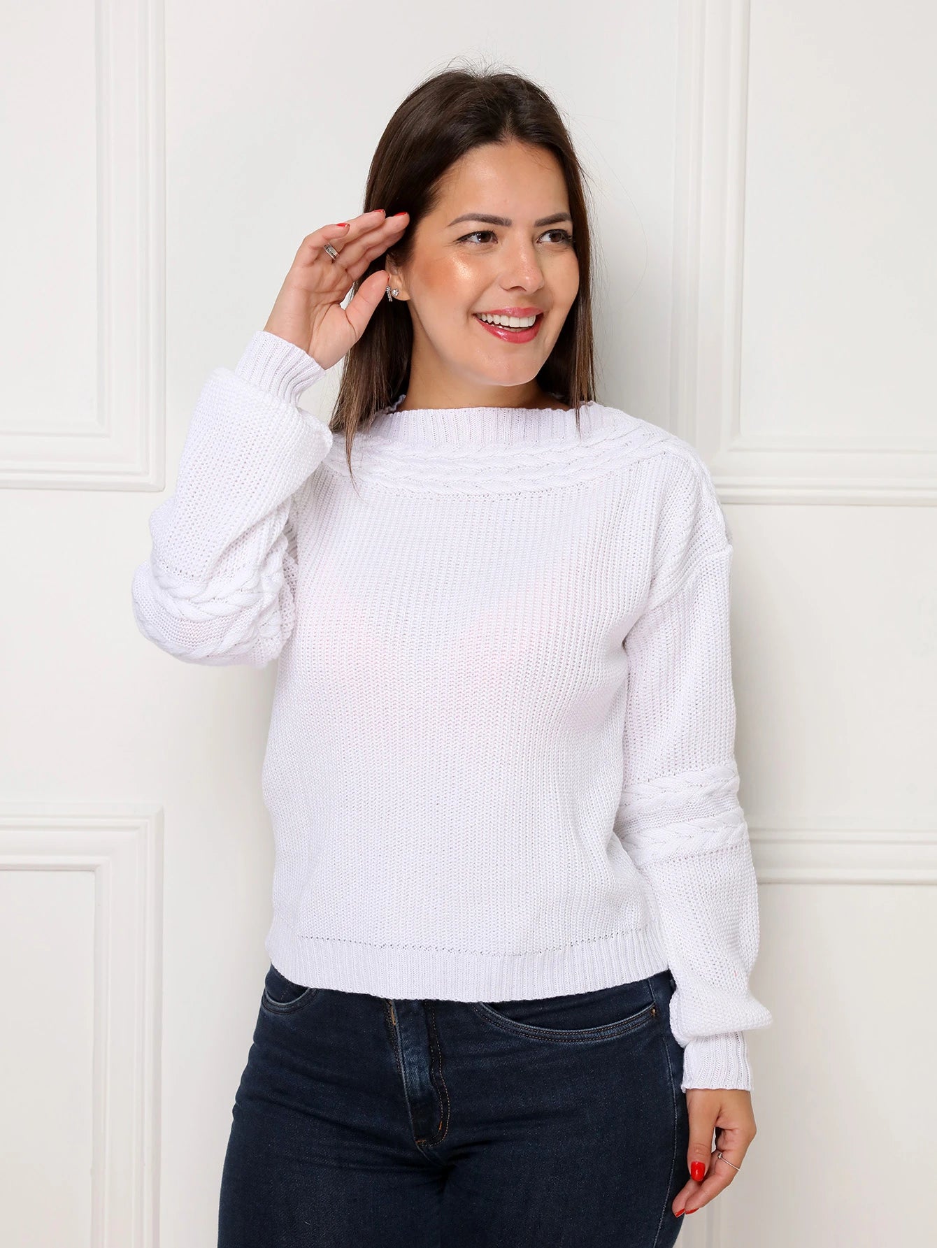 Vendedor Indicado
steve store moda feminina trico blusa manga longa com tranca moda outono e inverno