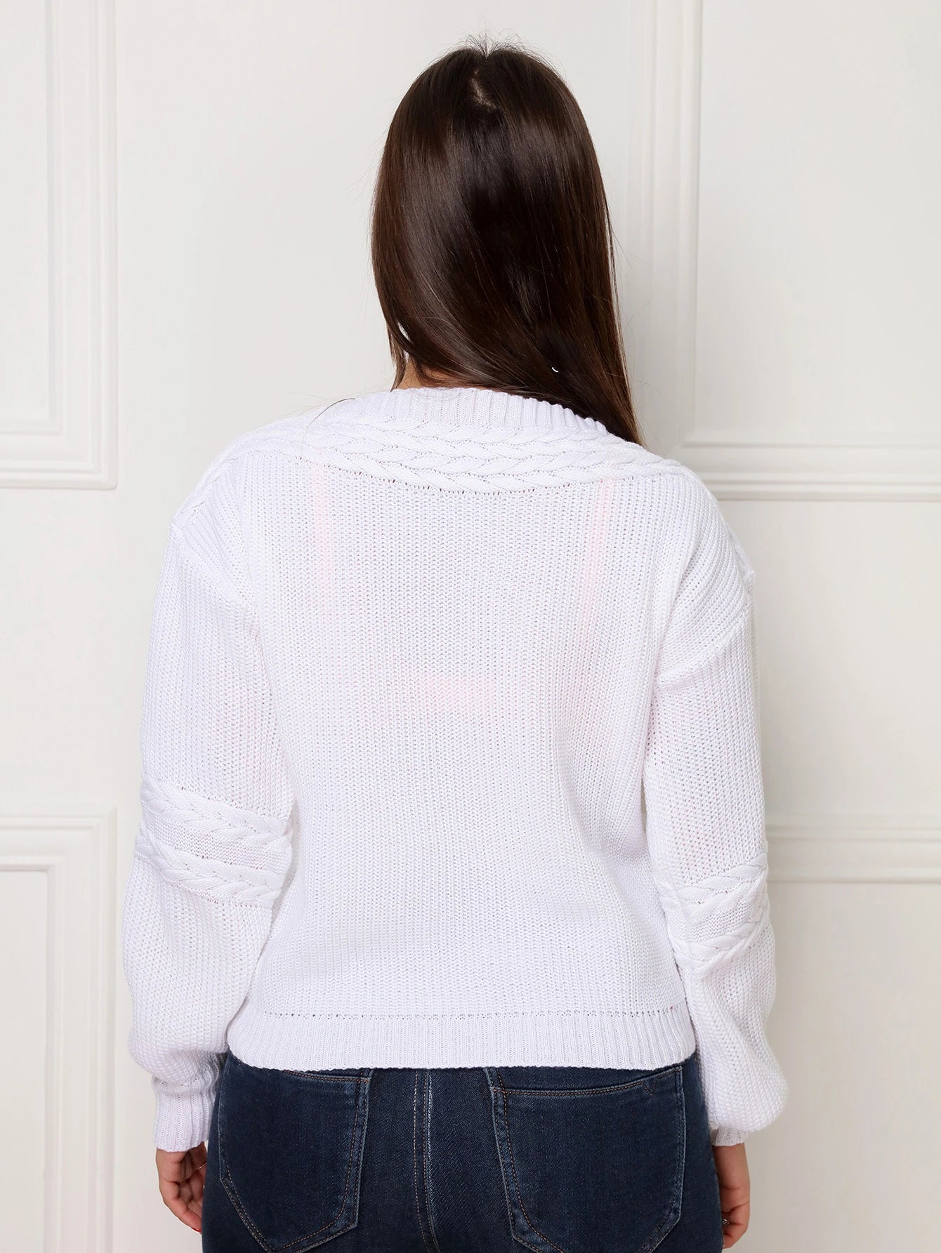 Vendedor Indicado
steve store moda feminina trico blusa manga longa com tranca moda outono e inverno