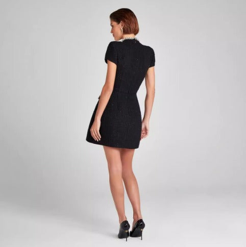 Vestido Curto Feminino Social Elegante de Tweed - Sofy