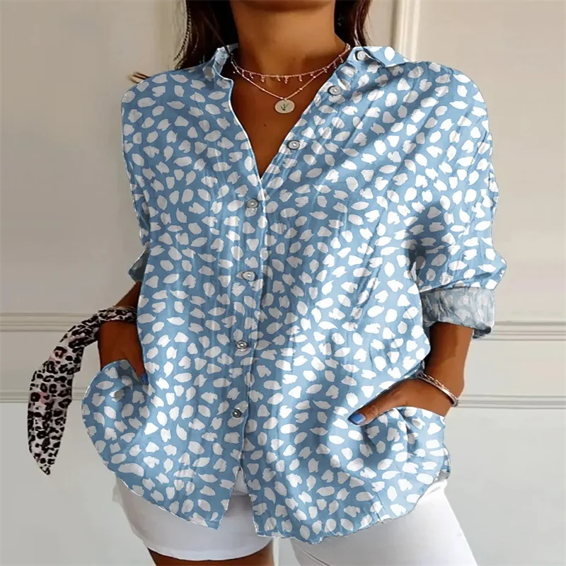 Camisa Feminina Estampa Digitais  Estilo Casual Fashion Tamanho P ao 5XG Plus Size Coleção Primavera - Verão 2026 - Eduarda