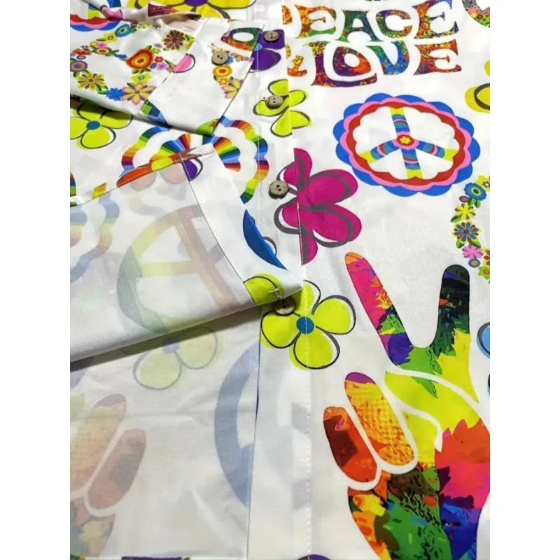 Blusa Camisão Feminino Plus Size Estampa Digital Coleção Primavera - Verão 2026 - Luzia