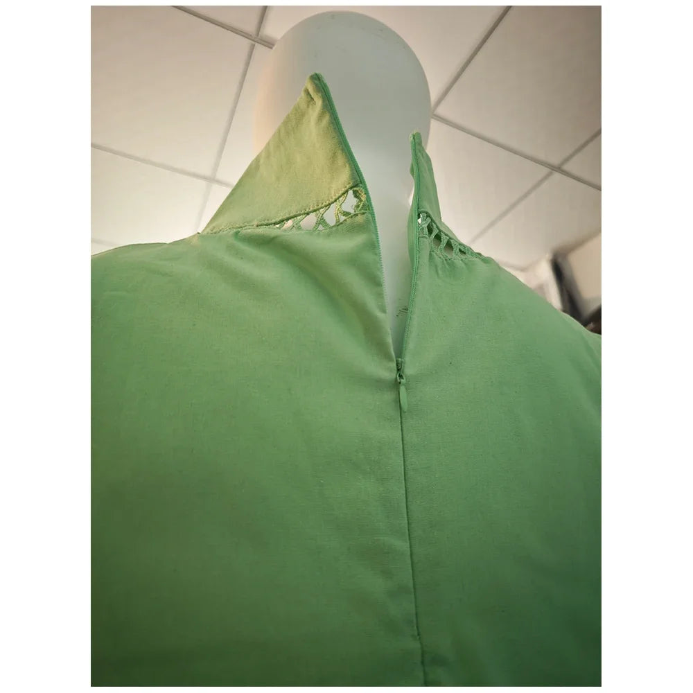 Blusa Feminina Algodão e Linho Estilo Casual Elegante Detalhes Bordados Vazados Coleção Primavera - Verão 2026 - Paty 