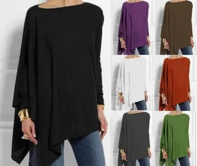 Blusa Feminina Malha com Detalhe de Sobrecapa - Sandy