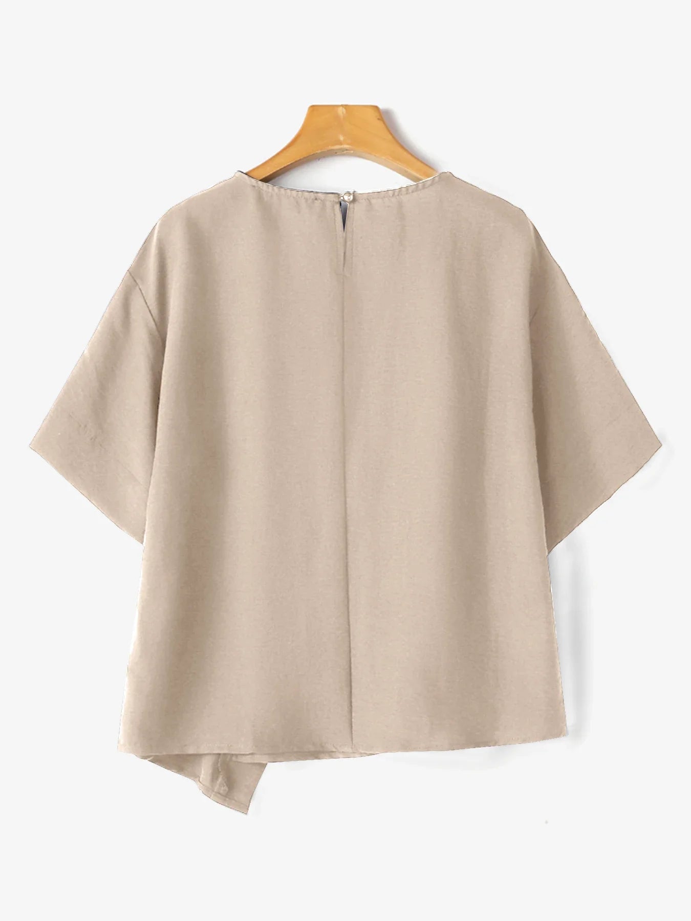 Blusa Feminina Oversized Algodão Linho Estilo Casual Elegante Tamanhos P ao 2XG Plus Size Coleção Primavera Verão 2026 - Eugênia