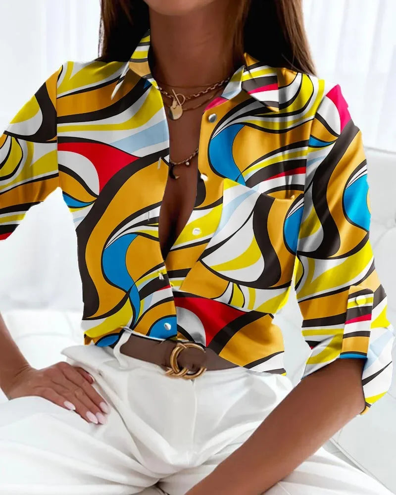 Blusa Feminina Slim com Lapela – Eva Longoria