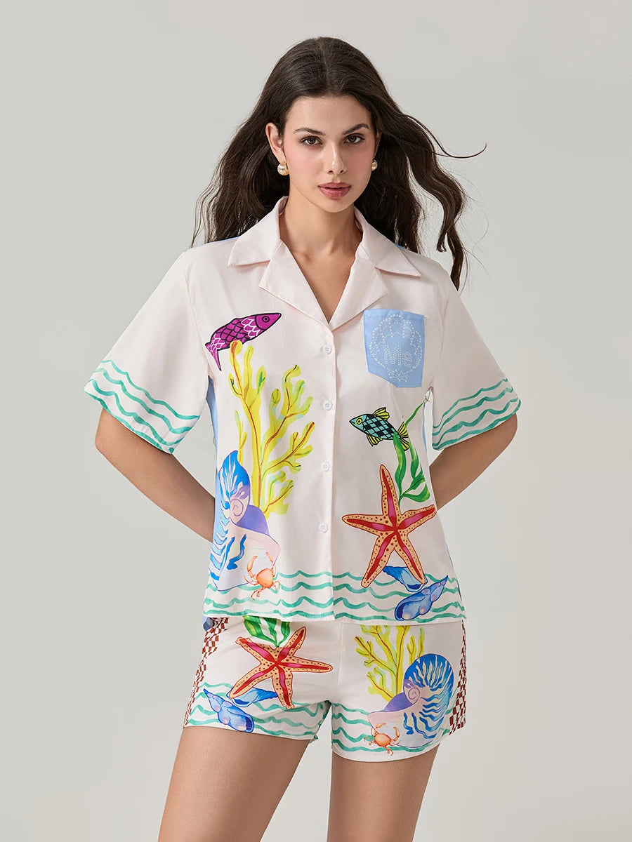 conjunto feminino estampa digital