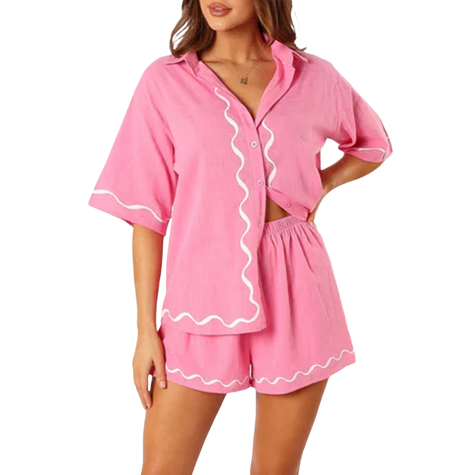 conjunto feminino rosa