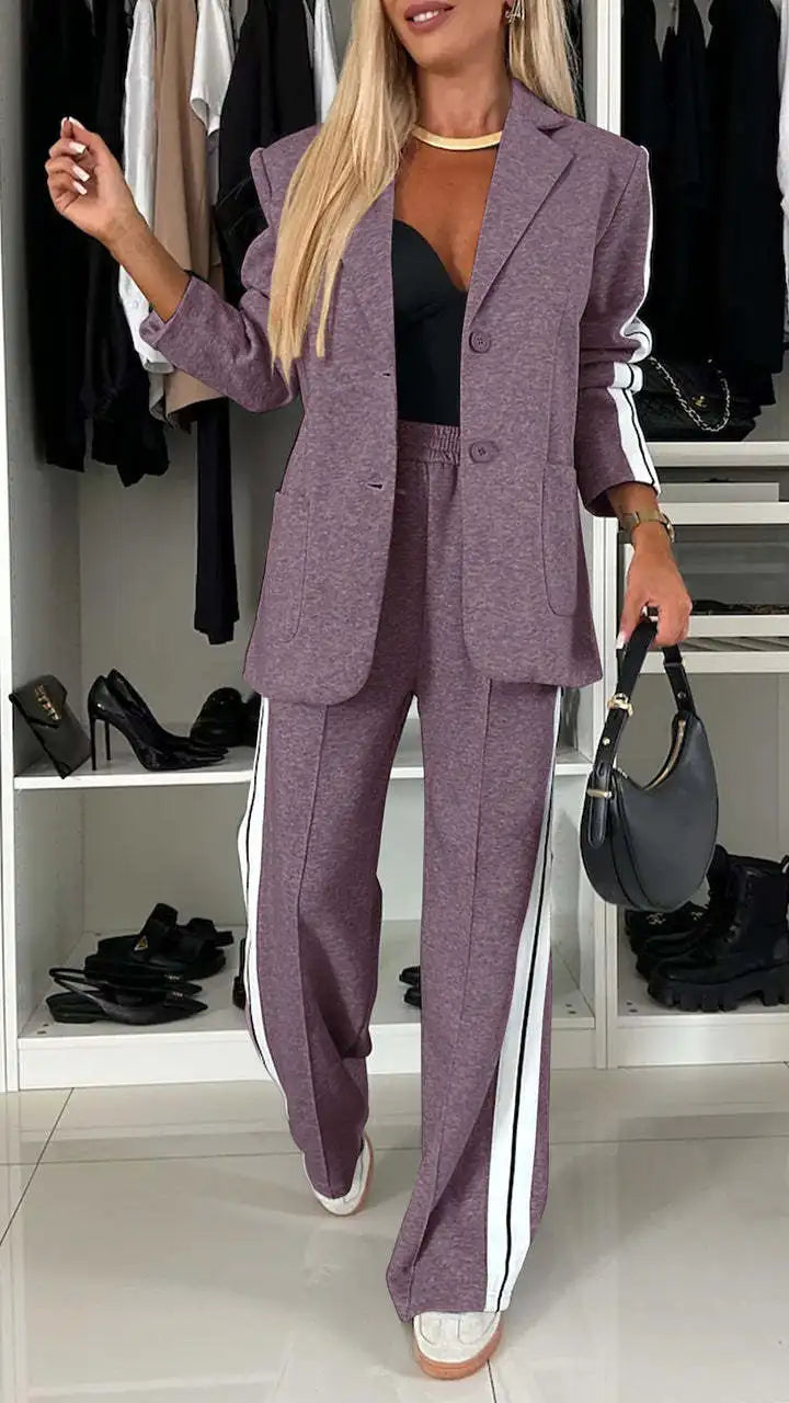 Conjunto Feminino Blazer e Calça Esportivo Terno - Irene