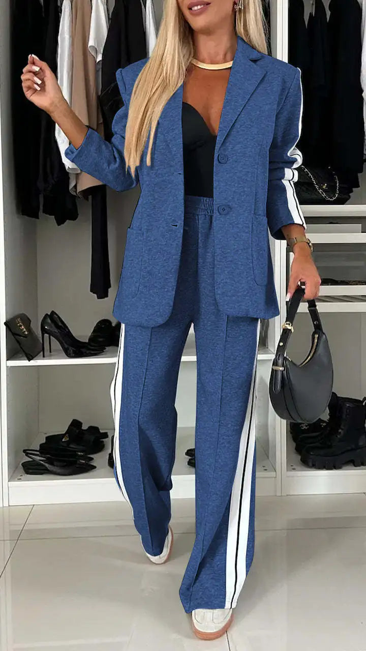Conjunto Feminino Blazer e Calça Esportivo Terno - Irene