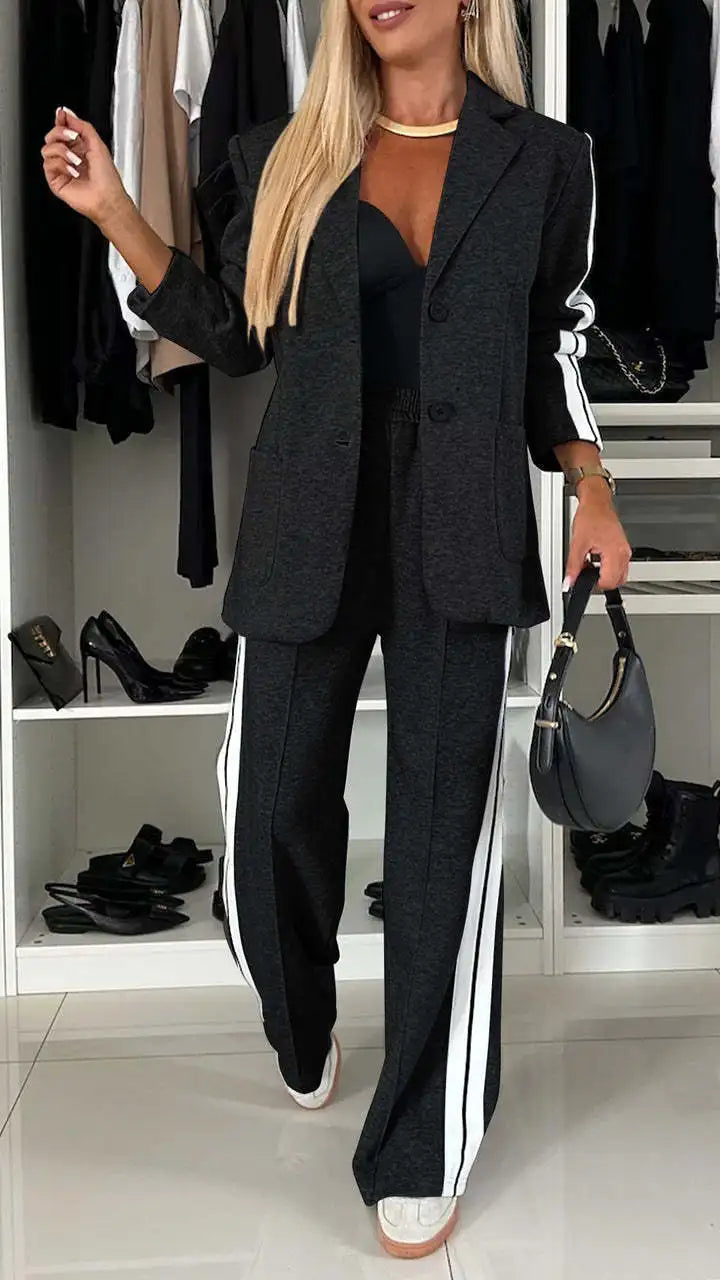 Conjunto Feminino Blazer e Calça Esportivo Terno - Irene
