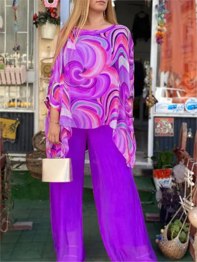 conjunto feminino violeta