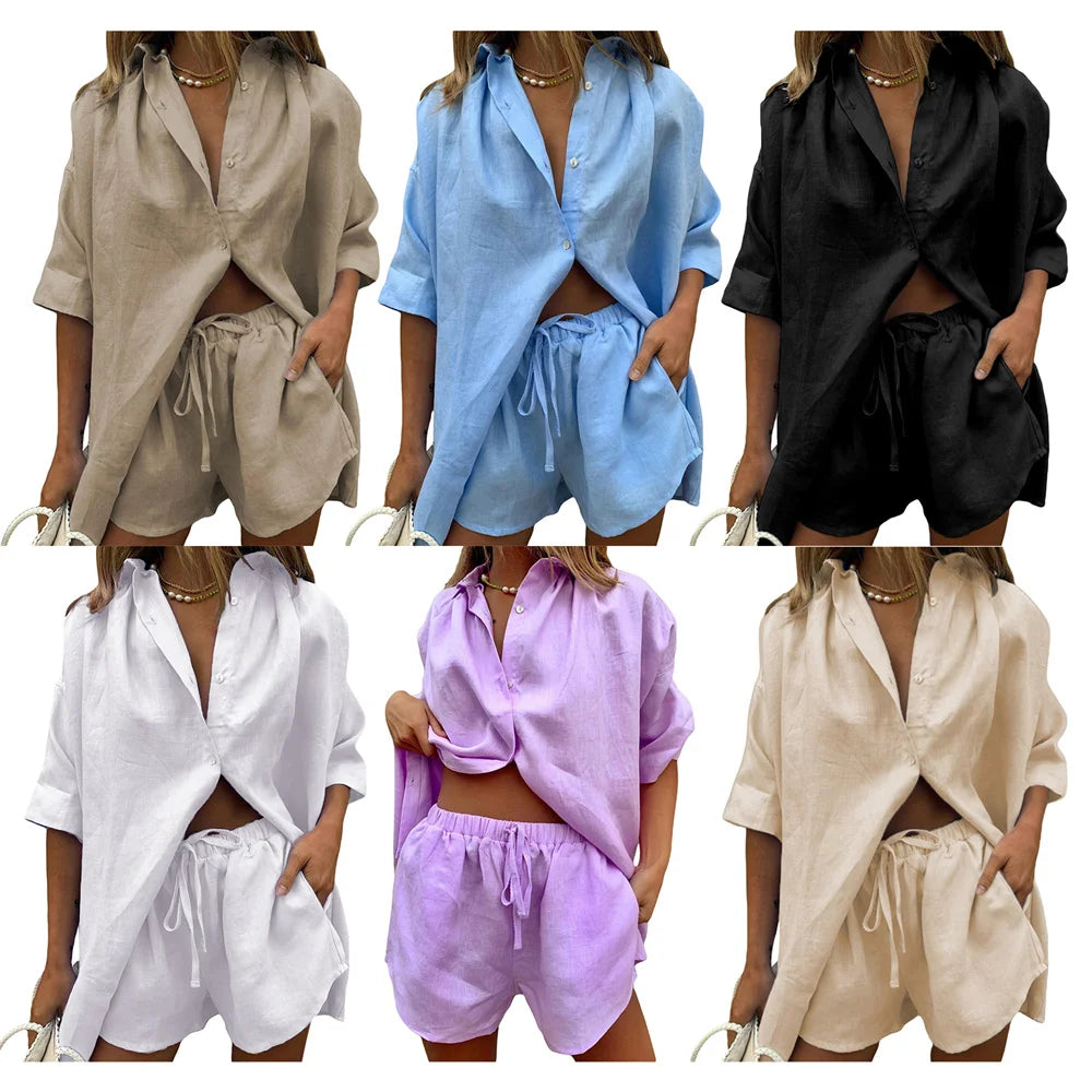 Conjunto Feminino Blusa de Meia Manga Shorts - Jasmine Camacho