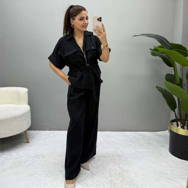 Conjunto Feminino Calça e Camisa Estilo Casual Chique Coleção Primavera - Verão 2026 - Olivia 