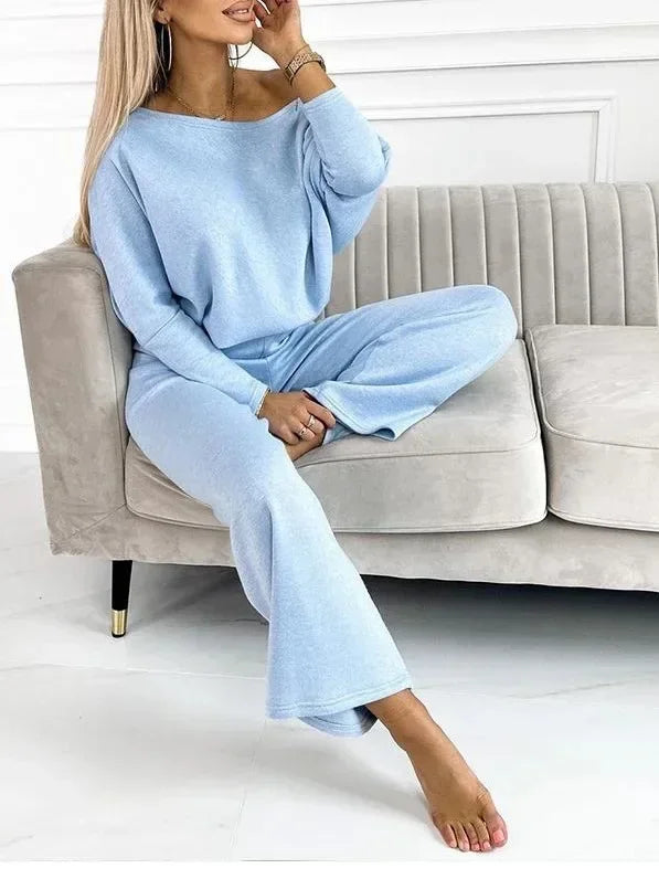 Conjunto Feminino Casual Blusa e Calça - Lilian