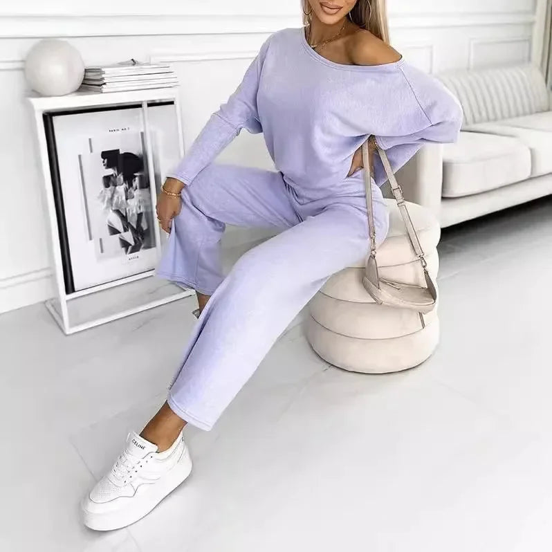 Conjunto Feminino Casual Blusa e Calça - Lilian