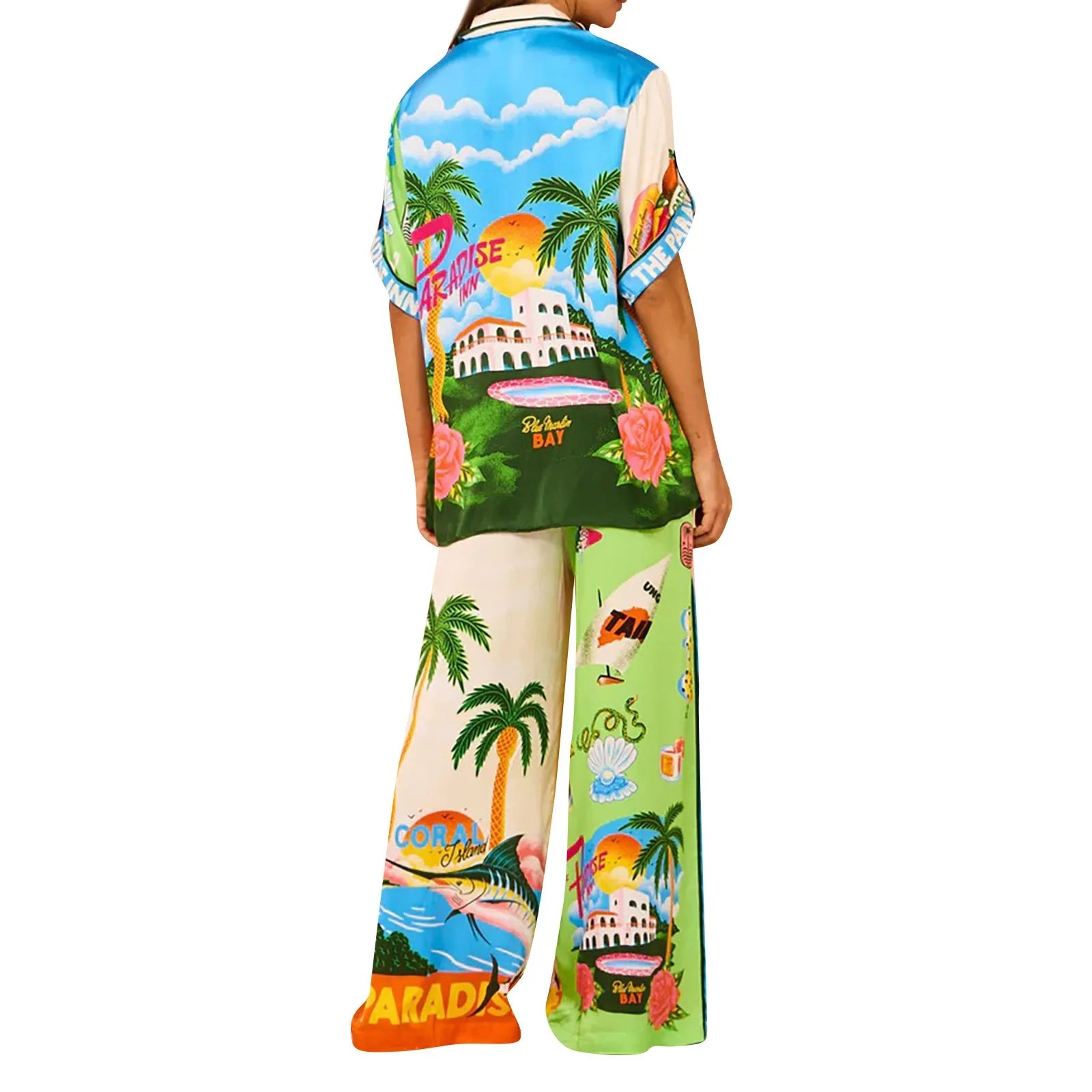 conjunto feminino estampa digital costas