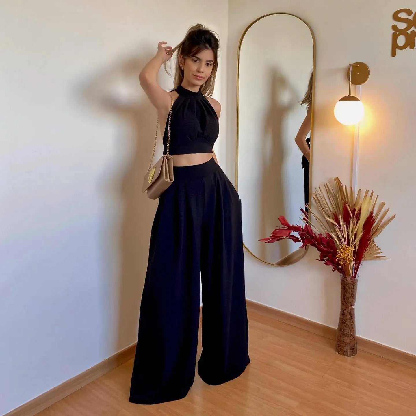 conjunto feminino azul