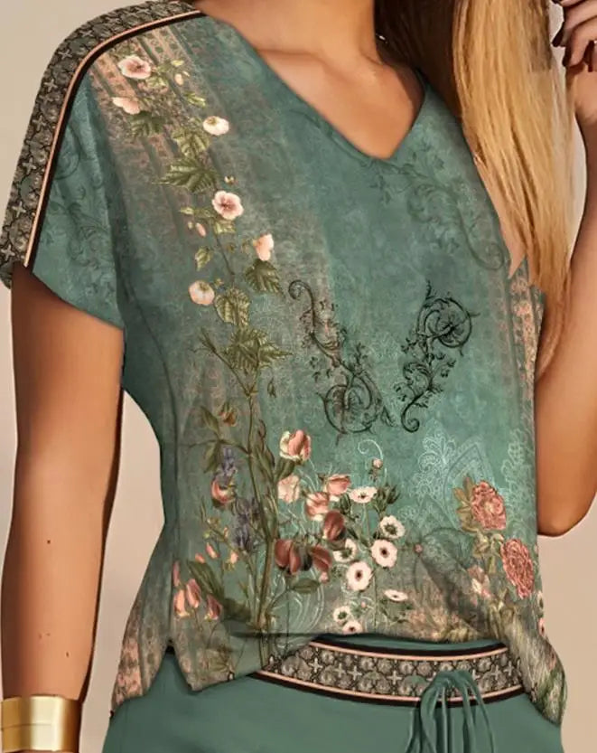 Blusa feminina com estampa digital
