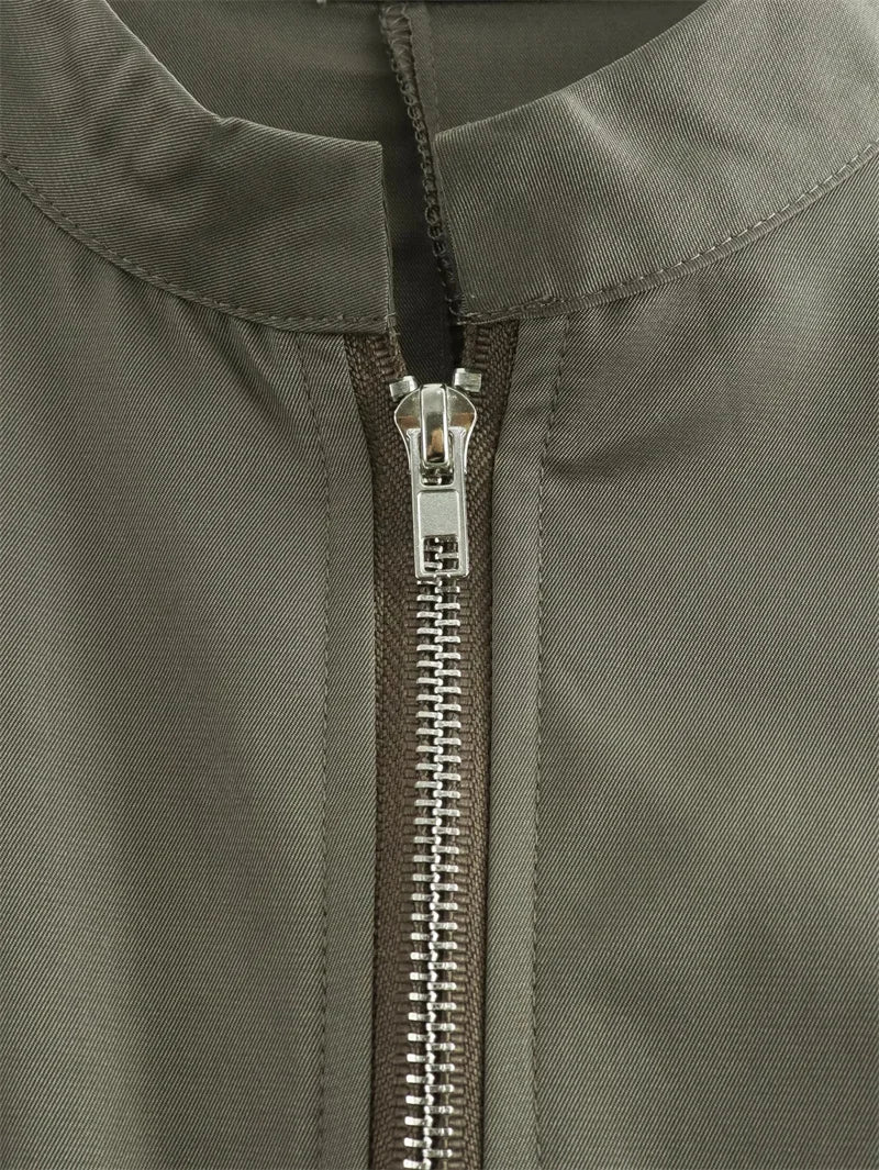 Vestido Longo Feminino Midi Elegante Cintura Marcada Verde Militar Beige Verão 2026