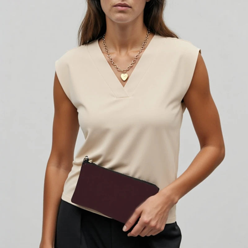 2025 Fashion Summer Casual Women's Shirts Office Lady Tops Elegant Plus Size Blouse Short Sleeve V-Neck Woman Clothes 25684