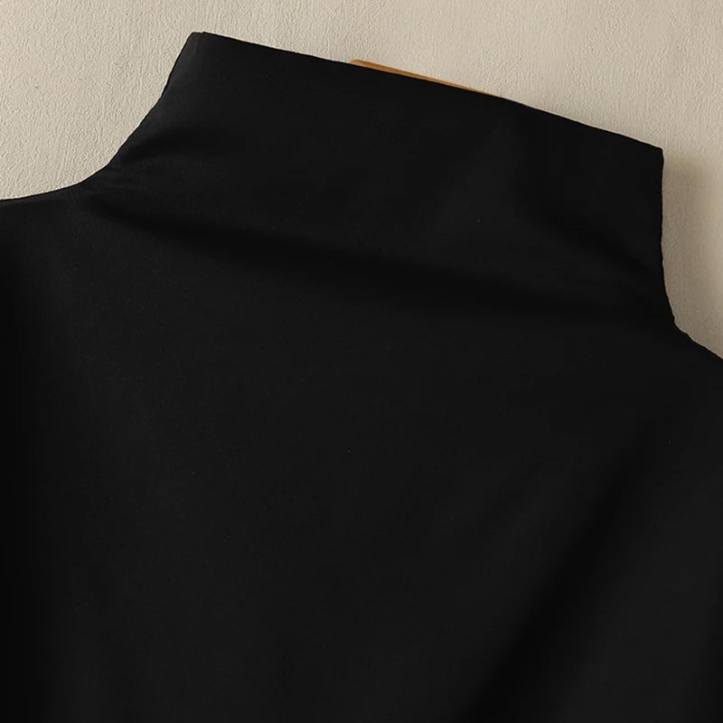 ZANZEA Women Stylish Turtleneck Cap Sleeve Blouses 2025 Summer Streetwear Loose Casual Blusas Mujer Trendy Solid Color Chic Tops