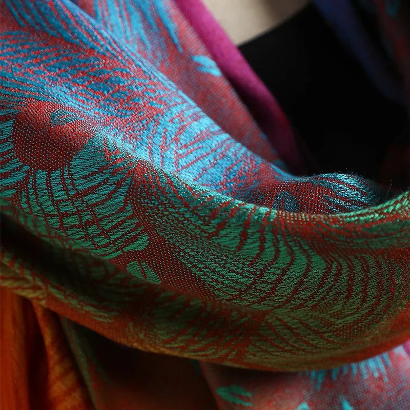 Fashion Women's Silk Scarf Luxury Satin Shawl Wraps pashmina scarf