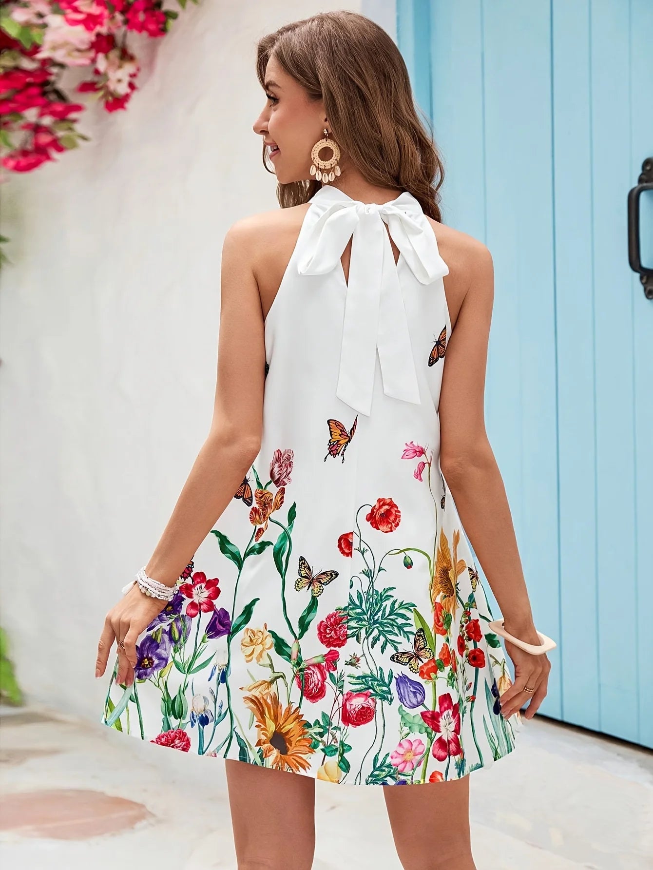 Vestido Curto Estampa Digital Estilo Casual - Bonnie