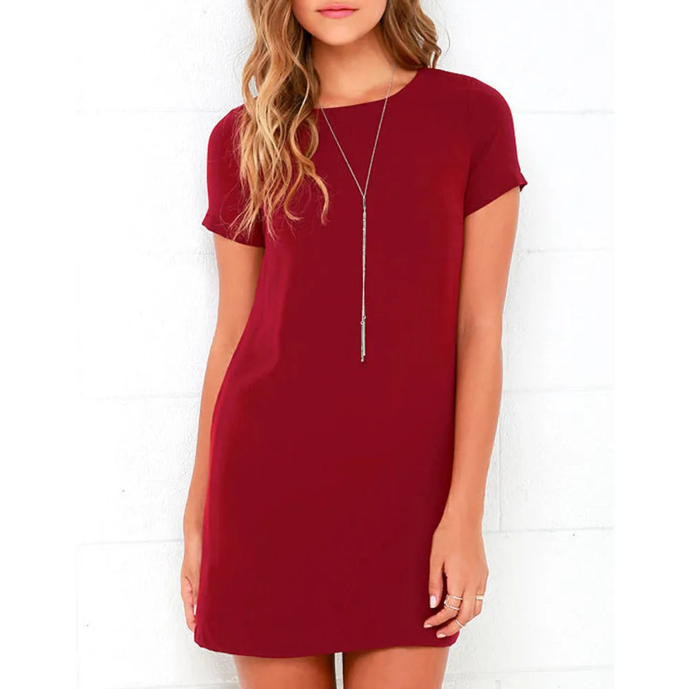 Vestido Curto Feminino Básico Casual Bodycon - Larissa 