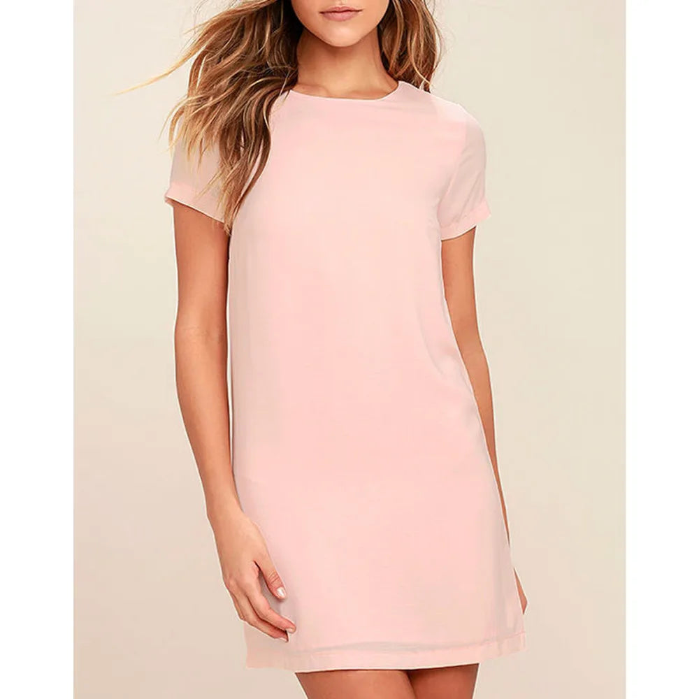 Vestido Curto Feminino Básico Casual Bodycon - Larissa 
