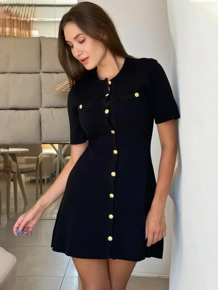 Vestido Curto Feminino Casual  Chemise  - Gloria 