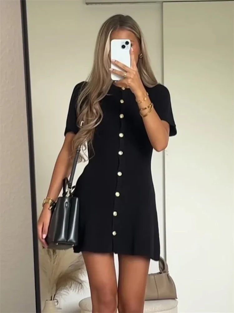 Vestido Curto Feminino Casual  Chemise  - Gloria 