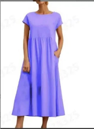 Vestido Curto Feminino Casual Solto Elegante - Adriana