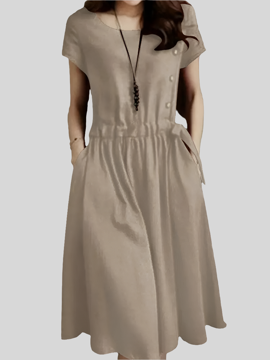 Vestido Curto Feminino Cintura Marcada - Tamanhos P ao 5XG - Gloria