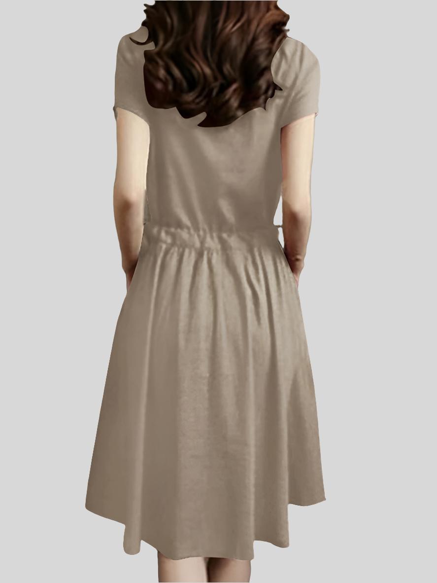 Vestido Curto Feminino Cintura Marcada - Tamanhos P ao 5XG - Gloria