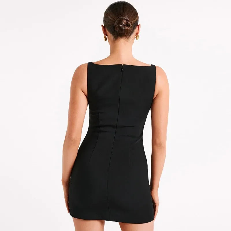 Vestido Curto Feminino Estilo Tubo Cor Manteiga - Aretta