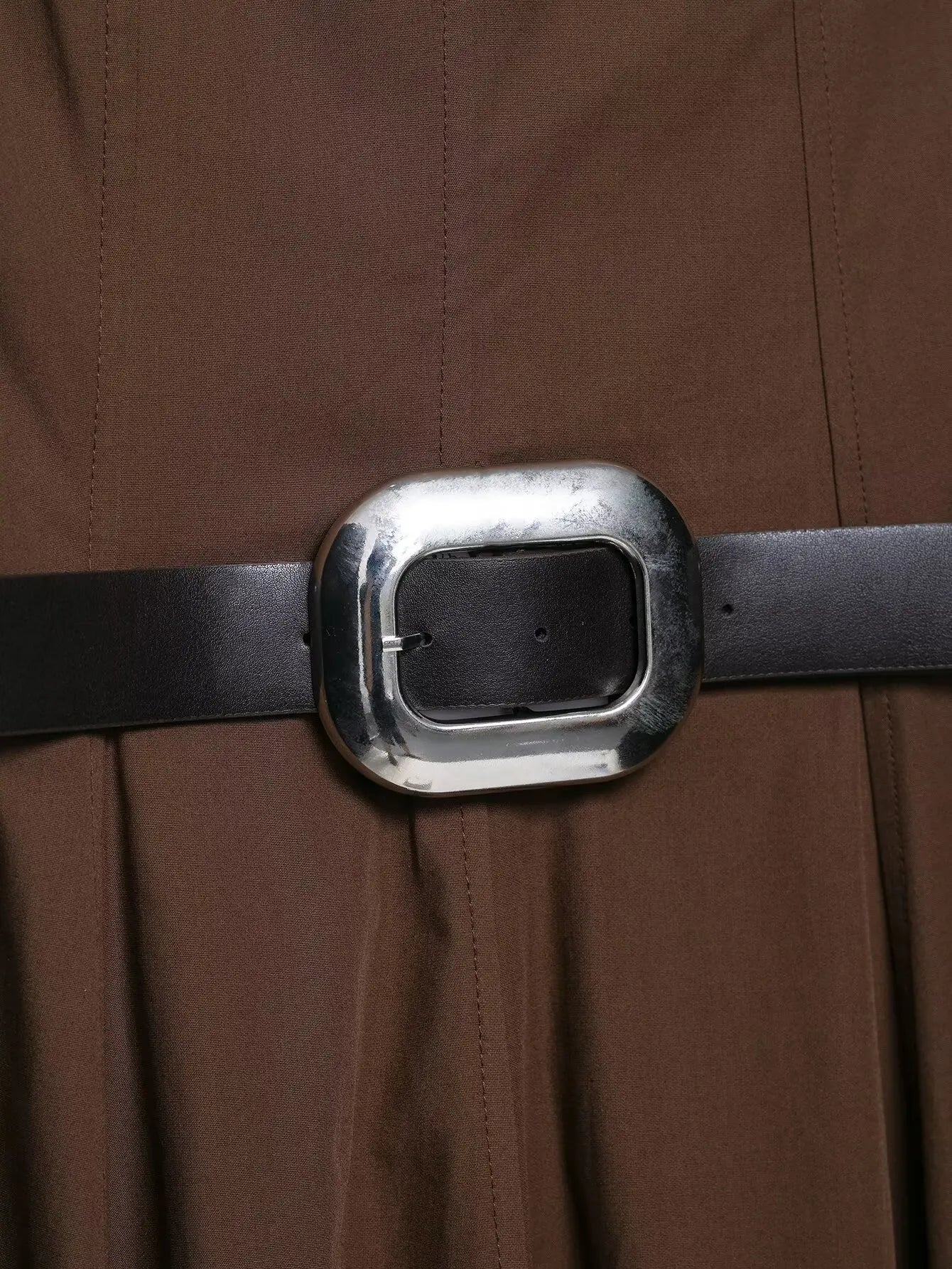 ZBZR Primavera Novo Vestido Midi F Estilo Saia Linha A Cintura Alta E Fibra de Poliéster Sem Mangas Vestido Col...