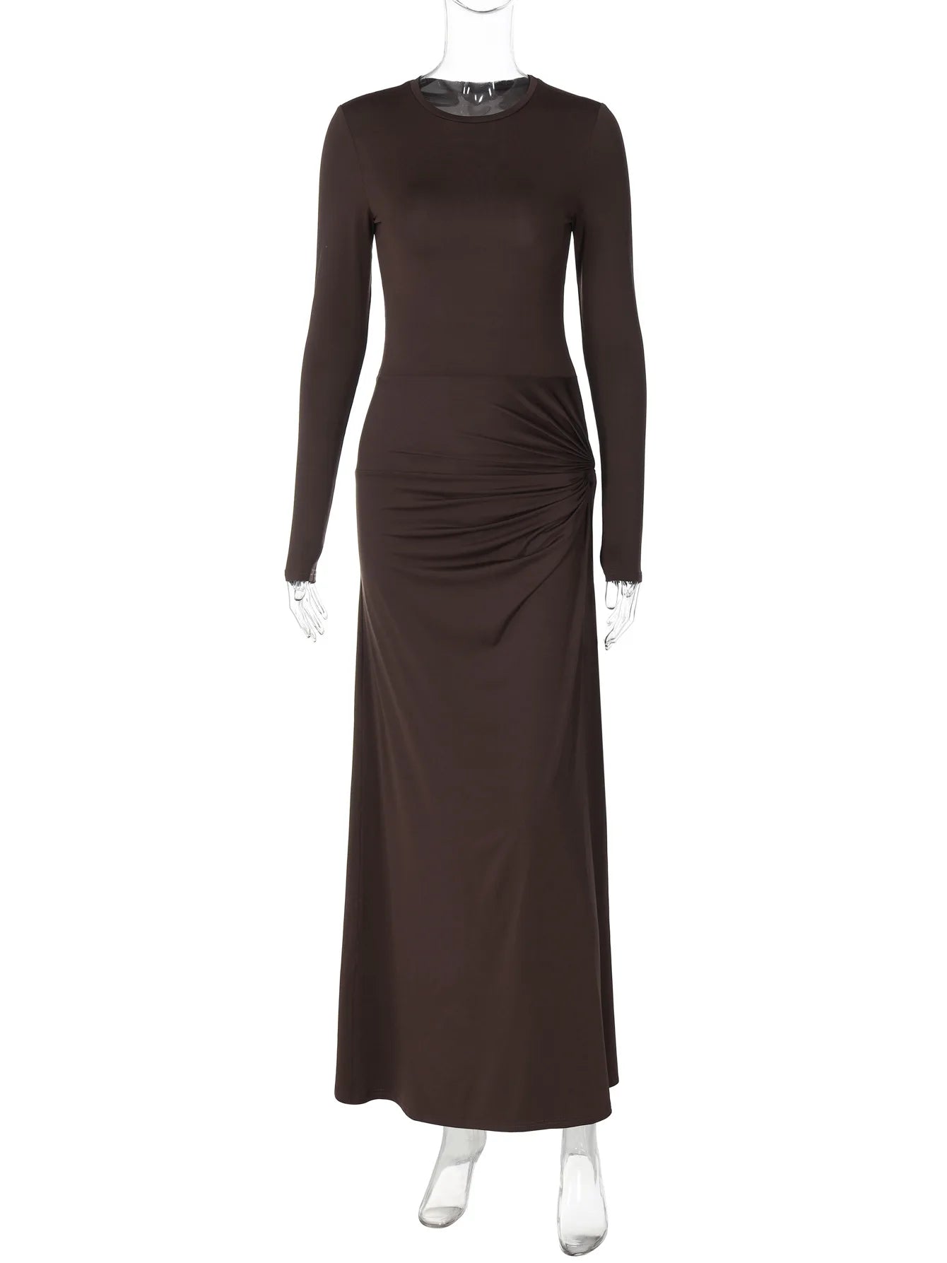 Vestido Feminino Longo Sexy Fenda Lateral - Heloísa