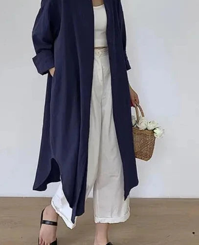 Vestido longo azul