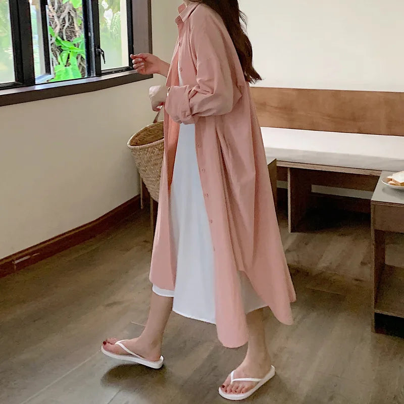 Vestido longo rosa